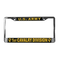 US Army 1st Cavalry Division License Plate Frame LFA26