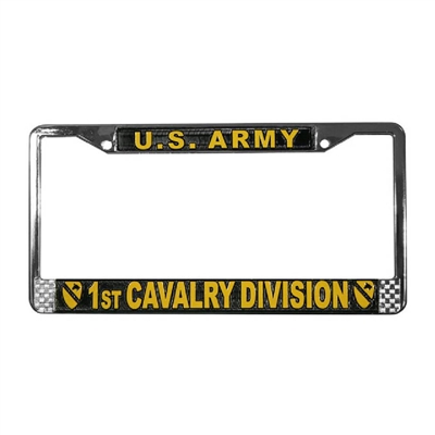 US Army 1st Cavalry Division License Plate Frame LFA26