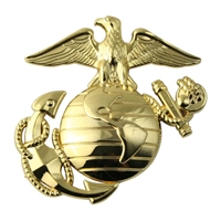 Mitchell Profit U.S. Marine Corps EGA Gold Metal Auto Emblem ME-03