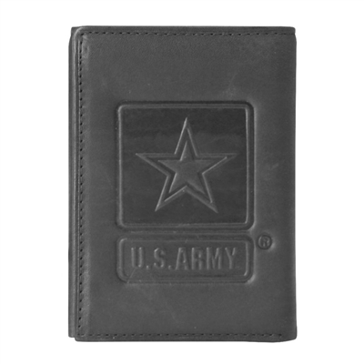 US Army Star Embossed Trifold Wallet TW-27