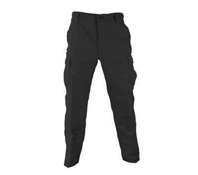 Propper Black Zip Fly Poly Cotton Ripstop BDU Pants - F520538001