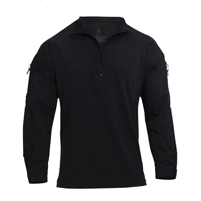 Rothco Black Zip Combat Shirt - 10216