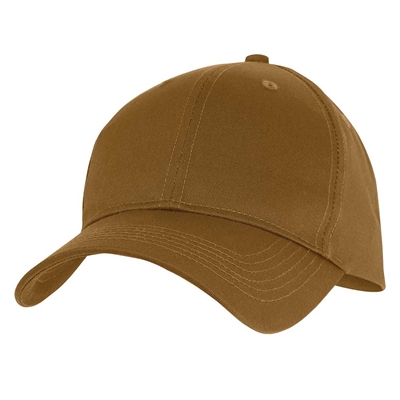 Rothco Work Brown Supreme Solid Color Low Profile Cap 10518