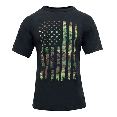 Rothco 10740 Camo US Flag Athletic Fit T-Shirt