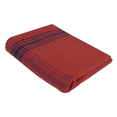 Rothco Red With Navy Striped Wool Blanket 11095