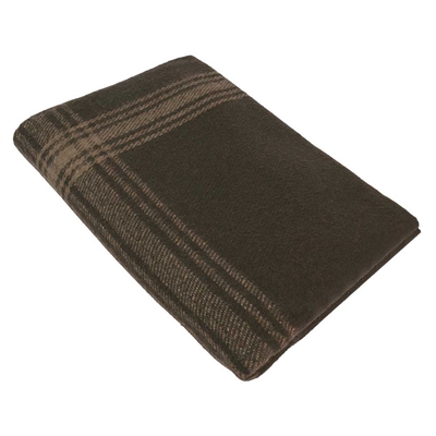 Rothco Brown With Tan Striped Wool Blanket 11096