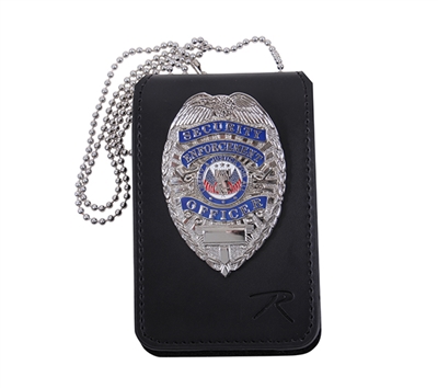 Rothco Universal Leather Badge & ID Holder - 1136