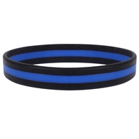 Rothco Silicone Thin Blue Line Bracelet 1180