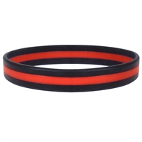 Rothco Silicone Thin Red Line Bracelet 1181