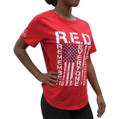 Womens Remember Everyone Deployed T-Shirt 11825