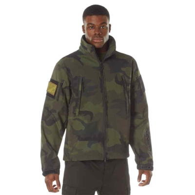 Rothco Midnight Woodland Camo Special Ops Soft Shell Jacket 12055