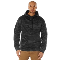 Rothco Midnight Black Camo Concealed Carry Hoodie 12210
