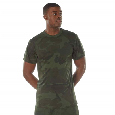 Rothco Midnight Woodland Camo Moisture Wicking T-Shirts 12325