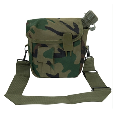 Rothco Woodland Camo Bladder Canteen Cover - 1262