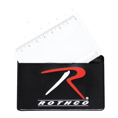 Rothco Survival Magnifying Card And Ruler - 1286