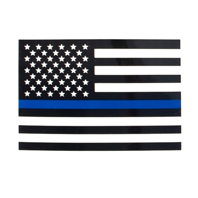 Rothco Transparent Thin Blue Line Flag Decal - 12930
