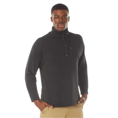 Rothco Black Grid Fleece Pullover 13130