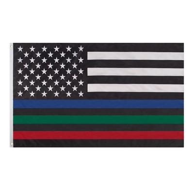 Rothco Red, White, and Blue Thin Blue Line US Flag 14458