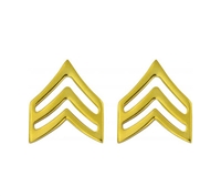 Rothco Polished Gold Sergeant Insignia Set - 1643