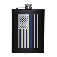 Rothco Thin Blue Line Flag Flask - 1687