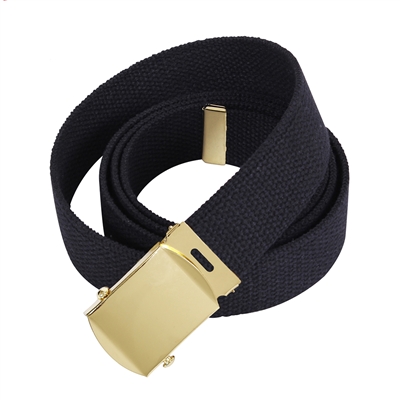 Rothco Black and Gold Military Web Belt - 1724