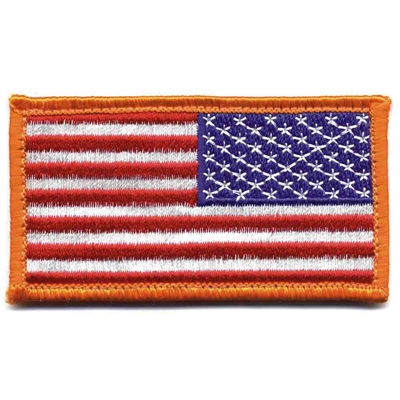 Rothco Reversed US Flag Patch With Hook Back - 17778