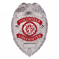 Rothco Silver Deluxe Fire Department Badge - 1928