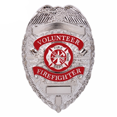 Rothco Silver Deluxe Fire Department Badge - 1928