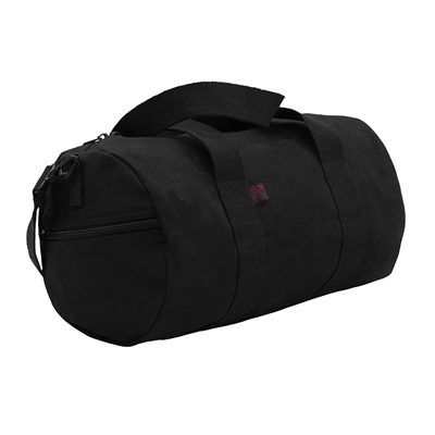 Rothco Black Canvas Shoulder Duffle Bag 22150