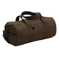 Rothco Earth Brown Canvas Shoulder Duffle Bag 22172