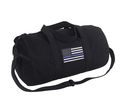 Rothco Thin Blue Line Canvas Shoulder Duffle Bag 2230