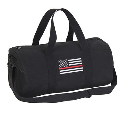 Rothco Thin Red Line Canvas Shoulder Duffle Bag 2260