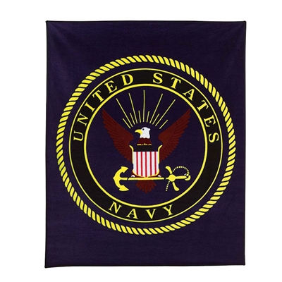 Rothco US Navy Military Insignia Fleece Blanket 2301