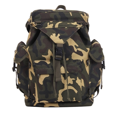 Rothco Woodland Camo Canvas Outdoorsman Rucksacks - 2306