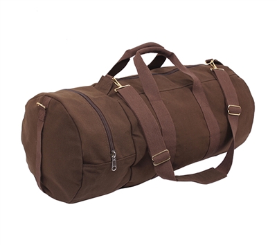 Rothco Brown Canvas Double Ender Sports Bag - 2377