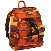 Rothco Savage Orange Camo Canvas Day Pack 2382