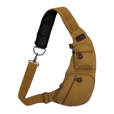 Rothco Crossbody Coyote Canvas Sling Bag 24981