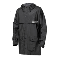 Rothco Black Security Nylon Rain Jacket - 2560
