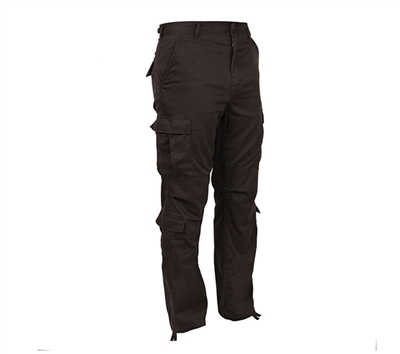 Rothco Vintage Black Paratrooper Pants - 2986