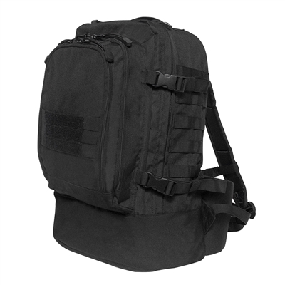 Rothco Black 3 Day Assault Backpack - 2641