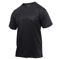 Rothco Black Quick Dry Moisture Wick T-shirt 2735