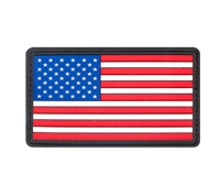 Rothco PVC US Flag Patch w Hook Back 27784