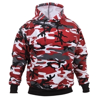 Rothco 2790 Red Camouflage Pullover Hooded Sweatshirt