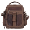 Rothco Brown Canvas and Leather Travel Shoulder Bag - 2815