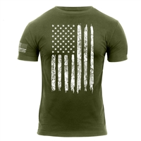 Rothco OD Distressed US Flag T-Shirt 2832