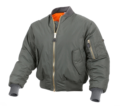 Rothco Sage Enhanced Nylon MA-1 Flight Jacket 2860