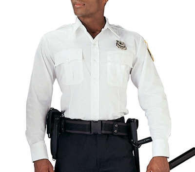 Rothco White Long Sleeve Security Uniform Shirt - 30000