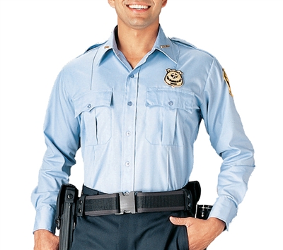 Rothco Light Blue Long Sleeve Security Uniform Shirt - 30010