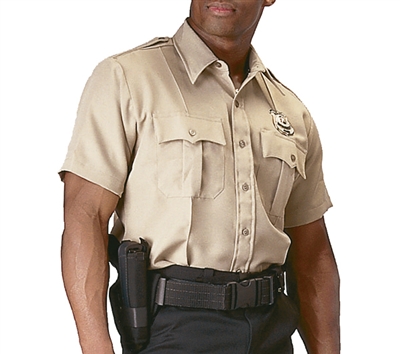 Rothco Khaki Short Sleeve Uniform Shirt - 30035