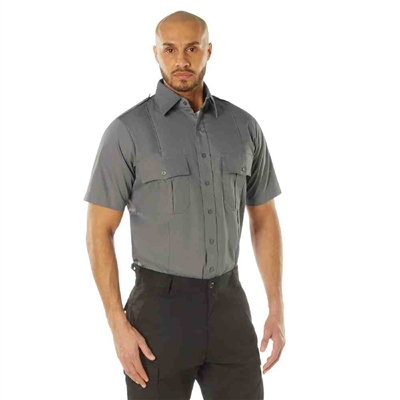 Rothco Grey Short Sleeve Uniform Shirt - 30045